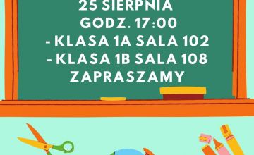 Zebranie rodziców klas pierwszych
